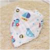 China Adjustable Infant Organic Muslin Baby Bibs Four Layers Printed Pattern factory