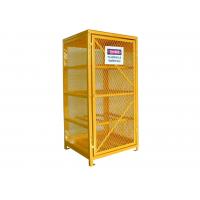 China Industrial Wire Mesh Propane Tank Storage Cabinet , Oxygen Acetylene Storage Cages factory