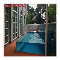 China Modern Design Acrylic Pool Outdoor Swimming Pools 100% Lucite PMMA Imported Thickness Range for sale