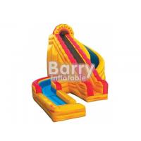 China Outdoor Playground Large Inflatable Water Slides With Climbing Stair factory