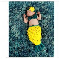 China yellow Pineapple baby hat Photography Prop Crochet Knitted costume set headwear flower factory