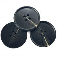 Quality Fake Horn Button Imitation Horn Effect Side Logo Four Hole 40L Little Rim With for sale