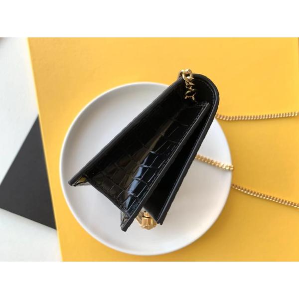 Quality Calfskin YSL Black Bag Gold Chain Kate Small Tassel for sale