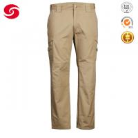China 8 Pockets Khaki Tactical Pants 65% Polyester 35% Cotton Anti Pilling factory