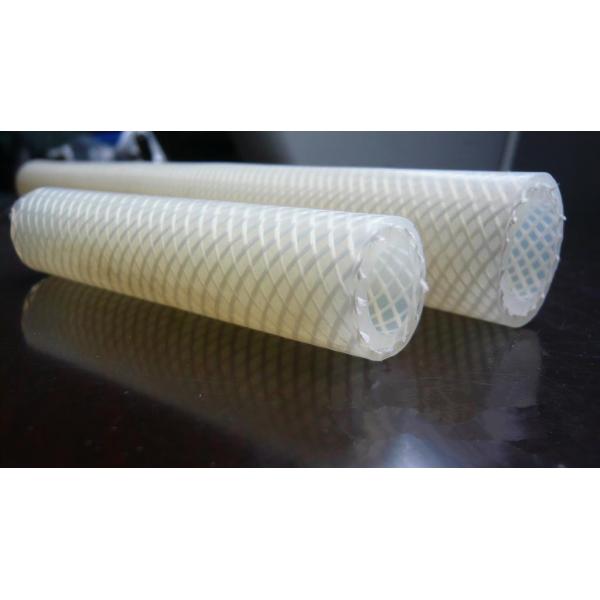 Quality High Purity Braided Silicone Tubing LFGB Approved For Pressurized Fluid Transfer for sale