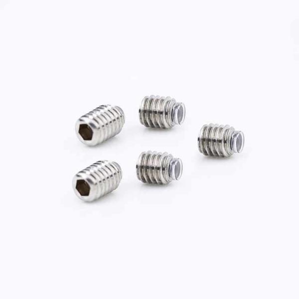 Quality M8 4-8mm Length PVC Tip Stainless Steel Set Screws For Door Knobs for sale