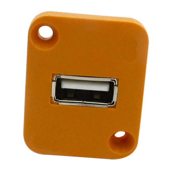 Quality Female To Female USB 2.0/3.0 Coupler/Adapter With Panel Stop & Screw hole for sale