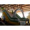 China White Summer Big Blow Up Water Slides , Water Bounce House With Climbing Stairs factory