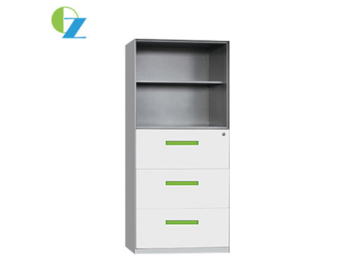 Quality White Silm Edge Office Shelves And Cabinets , Metal Storage Cabinet for sale