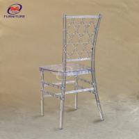 Quality Transparent Clear Resin Bulk Chiavari Chairs Outdoor Wedding Event Net Back for sale