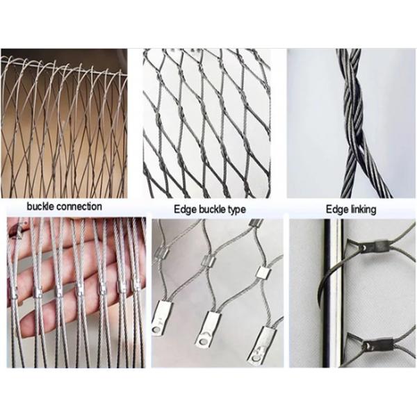 Quality OEM 7 * 7 Woven Stainless Steel Wire Rope Mesh For Global Decoration And for sale