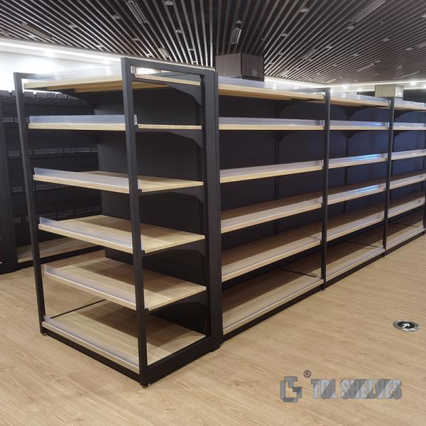 Quality Grocery Gondola Supermarket Shelf Rack TGL Cold Rolled Steel Material for sale
