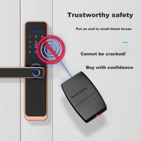 Quality 6V Bluetooth Smart Door Locks Sturdy Red Bronze Wifi Front Door Lock for sale