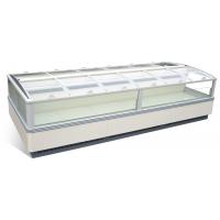 China Energy Saving Food Display Cabinets Supermarket Fridges And Freezers With Sliding Glass Lid factory