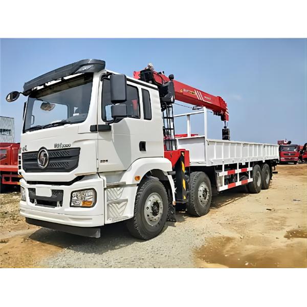 Quality 375hp Crane Cargo Truck Truck SHCMAN H3000 8x4 Eurov Mobile Crane Truck for sale