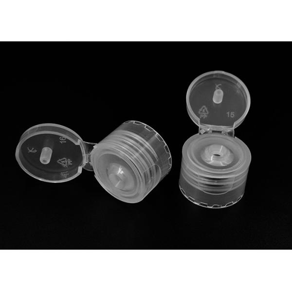 Quality Translucent Plastic Flip Top Dispensing Caps Fully Tighten Non Leak for sale