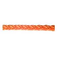 China Orange Plait PP Polypropylene Mooring Rope Eight Strand Durable For Fishing factory