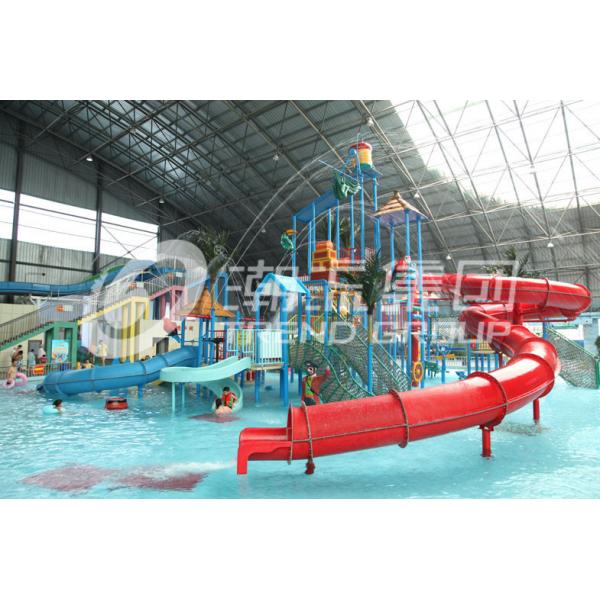 Quality Customized Children Water Slides Amusement Park Games With Galvanized Steel for sale