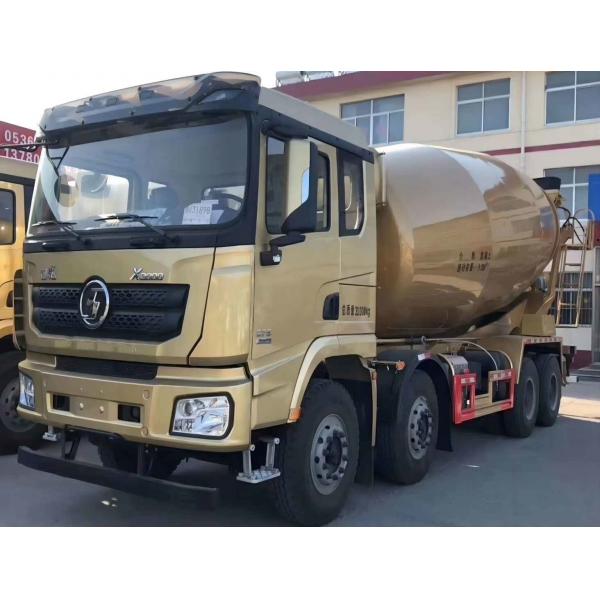 Quality 380HP Concrete Mixer Truck SHACMAN X3000 8x4 Concrete Mixer Vehicle Gold for sale