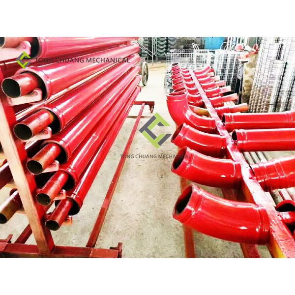 Quality 20# steel Concrete Pump Pipeline , 30 Degree Pipe Elbow 500MM for sale