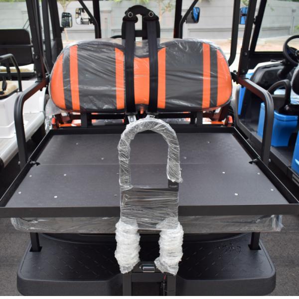 Quality Buggy Custom Golf Cart Seat Kit Permanent Black And Orange ODM for sale