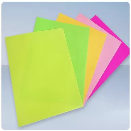 Quality Fluorescent Yellow Paper Adhesive Fluorescent Yellow Paper WGA333 Inkjet Printing Fluorescent Paper for sale
