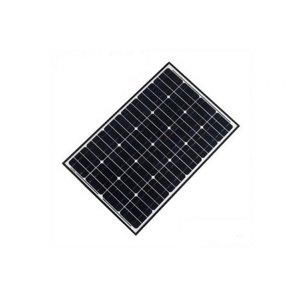 Quality 40 Watt Mono Black Solar PV Panels High Transmittance Low Iron Tempered Glass Cover for sale