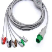 China 7 Pin Portable ECG Snap Leads , Multipurpose ECG Cable 5 Lead factory