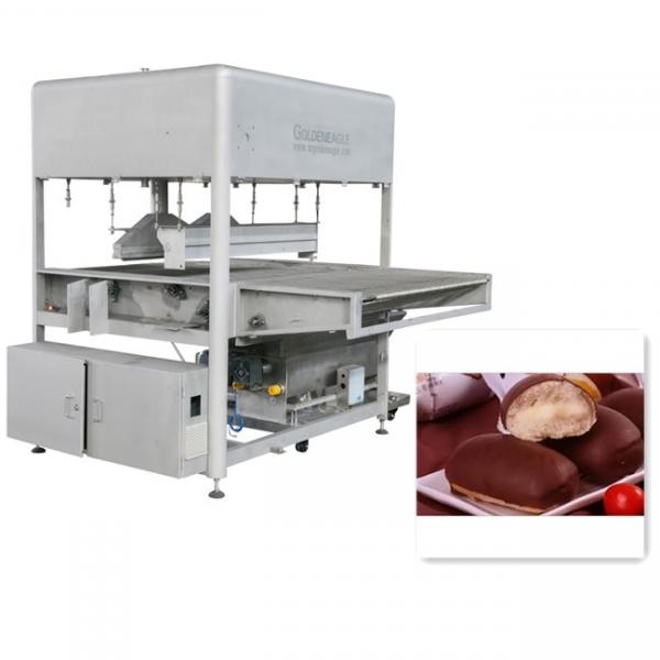 Quality Double Coating 500kg/H Chocolate Enrobing Machine for sale
