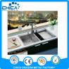 China hotel restaurant kitchenware european style double bowl kitchen sink with drainer factory