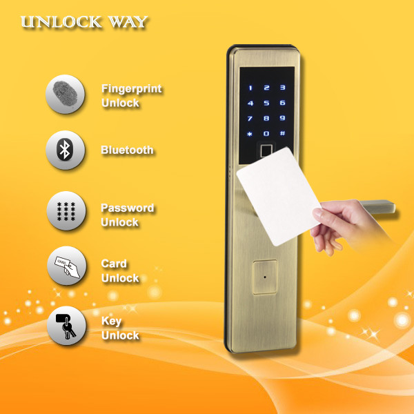 Quality Smart Card Hotel Door Lock , Card Operated Door Locks Support Android 4.3 System for sale