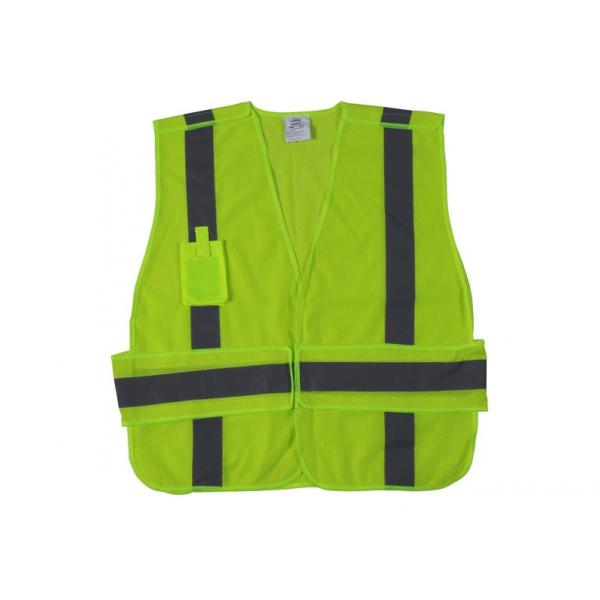 Quality Protection High Visibility Work Uniforms , En20471 Standard Mesh Safety Vest Reflective  for sale