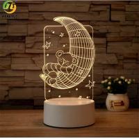 China New Item Moon 3D Led Night Light for Kids Home Decoration in Malaysia factory