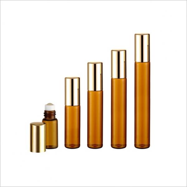 Quality Amber Cosmetic Glass Bottle 3ml 5ml 7ml 8ml 10ml Glass Essence Oil Bottle for sale