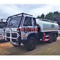 China 6x6 Water Tanker Truck For UN 10000 - 12000 Liters Volume Three Axle for sale