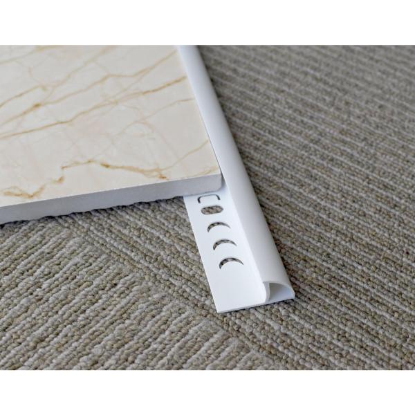 Quality White Aluminium Corner Tile Trim PVC Ceramic Tile Edge Corner Trim for sale