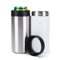 China 12oz Stainless Steel Slim Beer Can Cooler Custom Vacuum Insulated Sublimation Can Cooler factory
