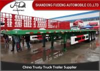 China 40 Foot Flatbed Trailer, 40 Tons Flatbed Truck Trailer With Twist Lock factory