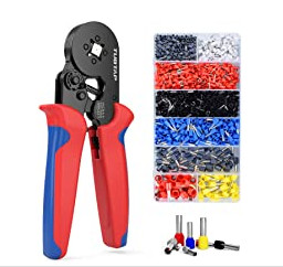 Quality Practical Rustproof Wire Ferrule Crimper Kit Anti Abrasion AWG 23-7 for sale
