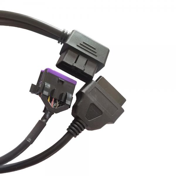 Quality Y Type Splitter Obd II Connector Cable 16 Pin Male to Dual Female for sale