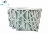 China Cardboard Frame Hvac Pre Filter , Pleated Panel HVAC Furnace Filter G4 factory
