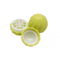 China Lemon Color Lip Balm Container Ball Shaped Plastic Lip Balm Tube With Screw Cap factory