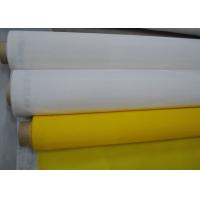 Quality Yellow Polyester Mesh Fabric Silk Screen Tshirt Printing High Density , 91 Micron for sale