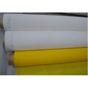 Quality Yellow Polyester Mesh Fabric Silk Screen Tshirt Printing High Density , 91 for sale