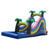 China Blue  Inflatable Large Water Slide For Kids Coconut Tree Type factory