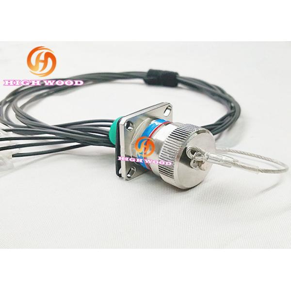 Quality High Density Coaxial Fiber Optic Connectors 4 Contacts Of Receptacle Waterproof for sale