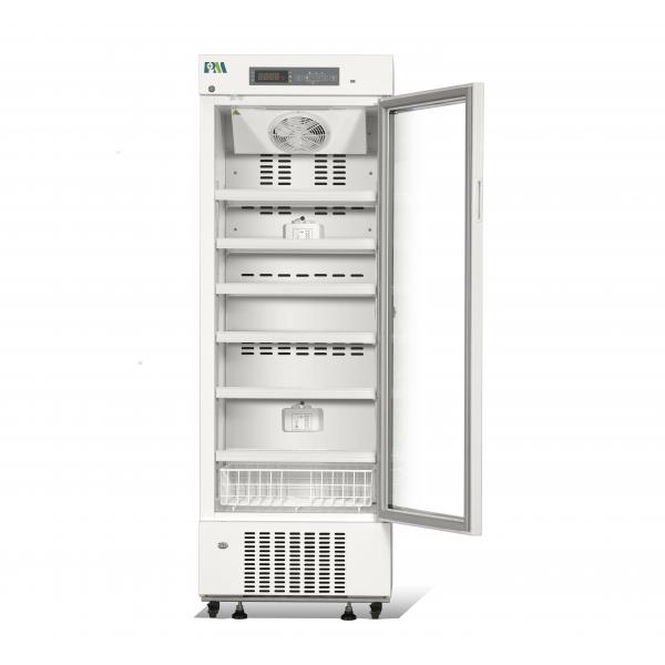 Quality Air-Cooling System 2~8 Degree +315L Glass Door Pharmacy and Medical Refrigerator with USB Port and Test Hole for sale