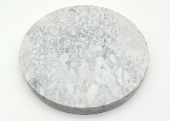 Quality Premium Stone Serving Tray , Marble Circular Serving Tray Grey Color for sale