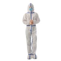China Hospital ICU Protective Isolation Gown Suit Nontoxic White Disposable factory
