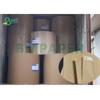 China Durable 70gsm Semi Extensible Brown Cement Craft Paper Jumbo rolls 112cm width factory